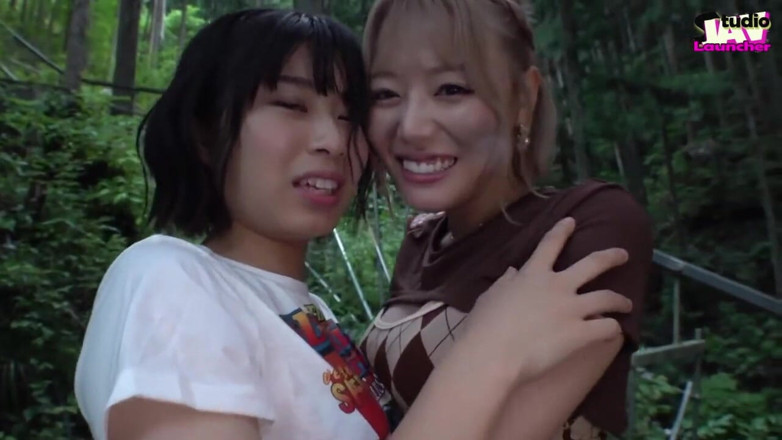 Studio JAV Launcher: A Blonde and a Dark-haired Beauty Share Wild Passion Beneath...