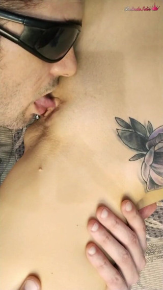 Belinda Selin: Stranger with glasses skillfully licks best friend's tight vagina