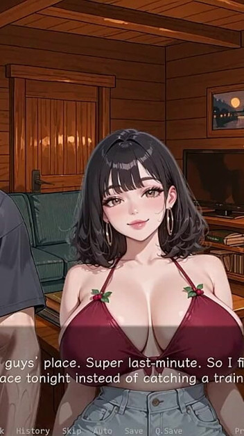 Ntr'd by My Friend #12 Ai Hentai Game - Masturbating Through Shorts