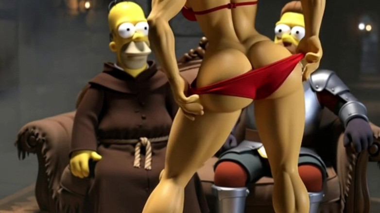 Octopussy Lovers Club: Privé Cuckold-club. Exclusieve 3D Simpsons Tekenfilm-parodie.