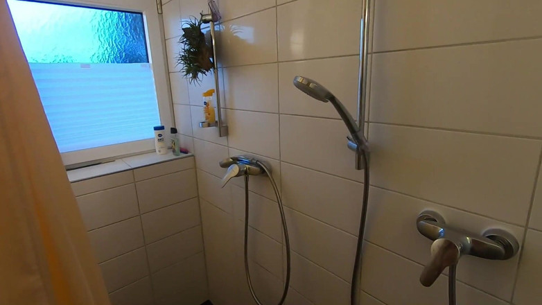 bekycarril: Another Bathroom Session with Cum and Piss Cock-tail
