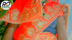 Robopll: Karvachauth desa India ke nainaweli dulhan pamer jari dengan kain...