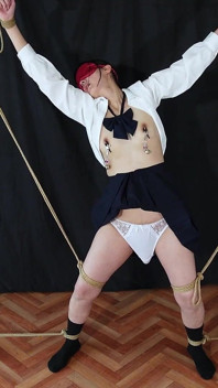 Every Time the Bell on Her Nipple Clip Rings, Her Pussy Throbs.