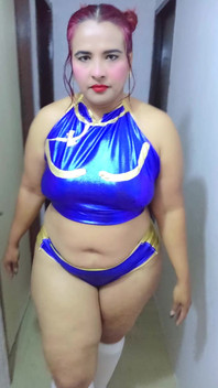 Disguised as Chun Li