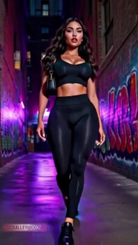 Friday Nightbeautiful Curvy Latina Model Walks