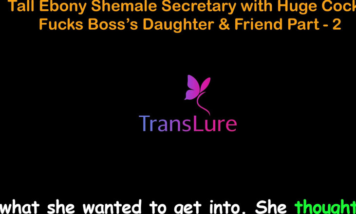 TransLure: English Audio Sex Story - Tall Ebony Shemale Secretary with Huge...