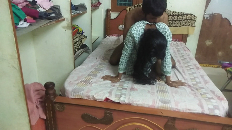 Telugu Couple: Desi Wife Bend Over Asking Husband to Fuck Hard