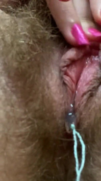 I Came Twice During My Phase! Close up Hairy Pussy Big Clit Punishing Dripping Wet Orgasm