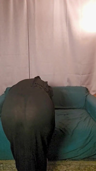 Shaking and Bending Over Mia Niqab