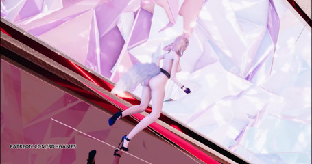 3D-Hentai Games: GFRIEND - Mago Ahri Kda quente, dança de kpop nua 4K 60FPS