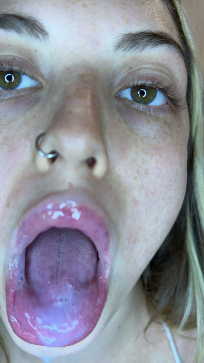 Keila Bassi: Messy Facial &amp; Cum Playing: Swallow &amp; Covered in Semen