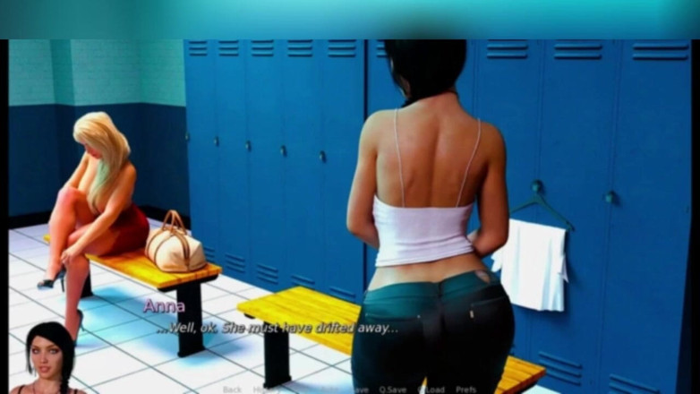 3DXXXTEEN2 Cartoon: Anna sulu bir çift dildo tarafından baştan çıkarılıyor. 3 boyutlu porno çizgi film seks