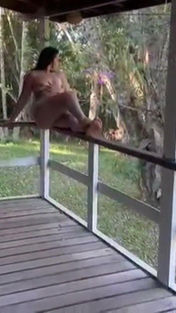 I Made My Dream Come True I Swam Naked in My Neighbor's Pool Then I Gave Him My Tasty Pussy