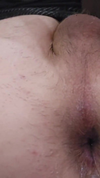 Pounding My Asshole with a BBC Dildo with Big Gape and Cumshot