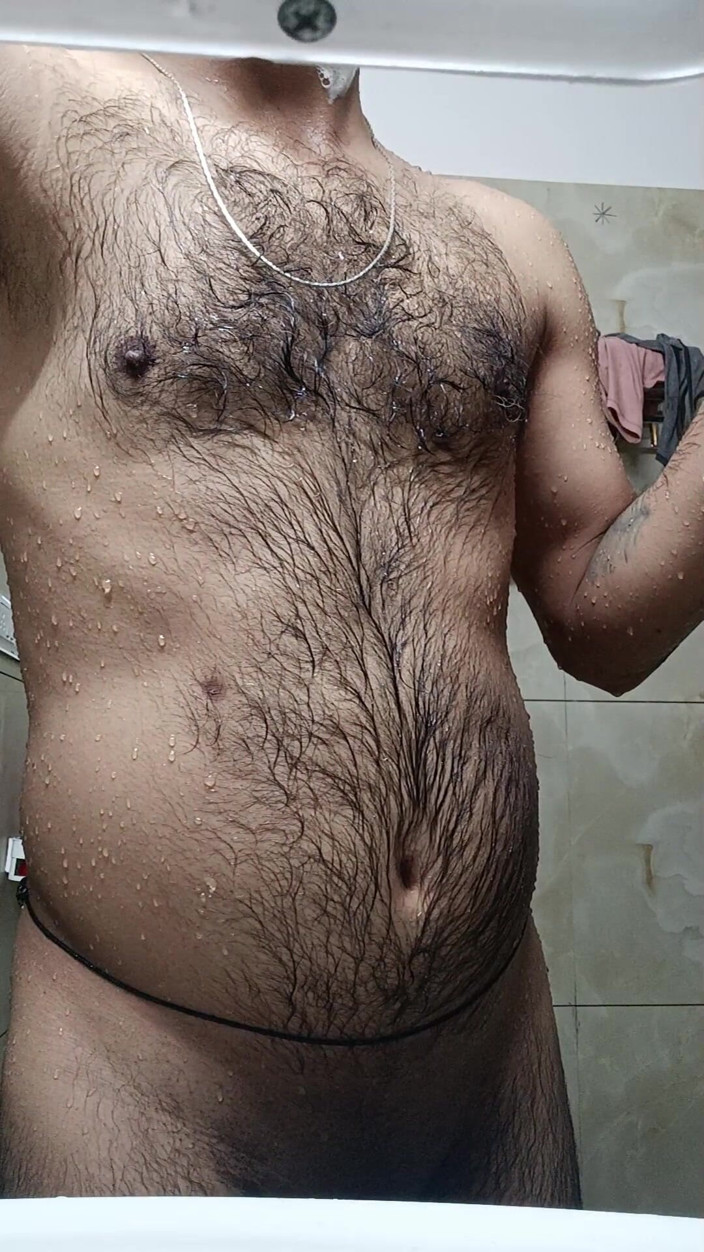 Rajasthani-old-lover: Lelaki desi India menikmati mandi dan menghisap