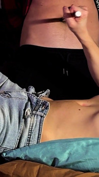 Belly Fetish Close-ups with Gutpunches and Navel Pressure Play