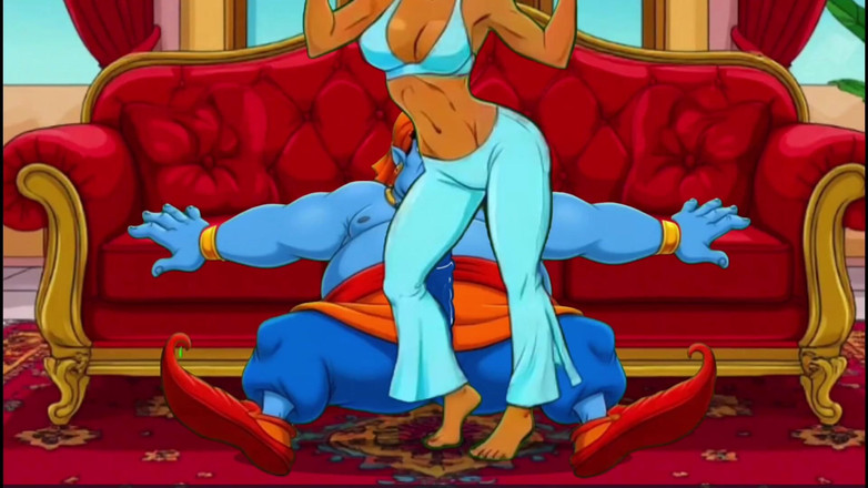 Octopussy Lovers Club: Prinsessan Jasmine, Aladdins cuckolded fru. Tecknad parodi