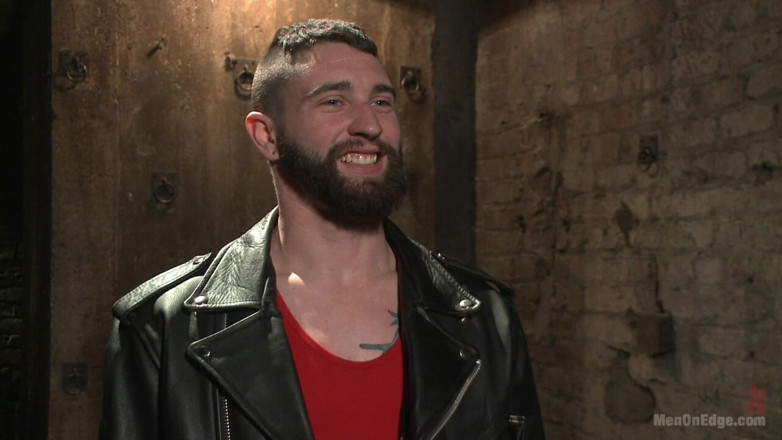 Men on Edge: Suspended in a Center Split, Helpless Uncut Stud Blows a...
