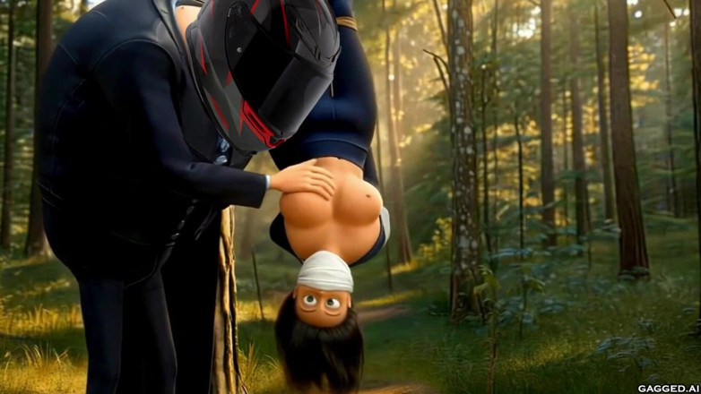 Gagged AI Cartoons: Тусується з Міною
