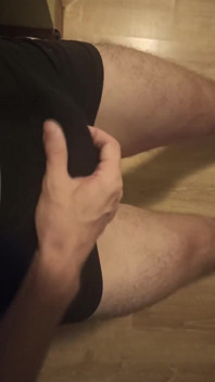 Guy Fingering His Dick, Skinny Guy