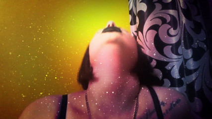 Goddess Misha Goldy: Witch with black lips french kissing with you & riding you