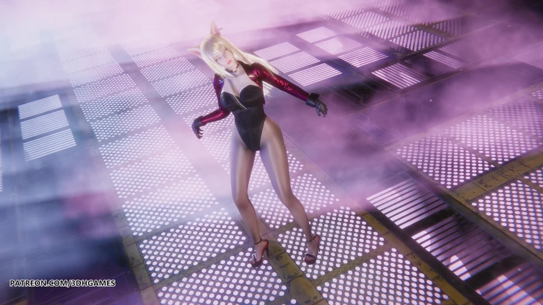 3D-Hentai Games: [mmd] Meovv - Meow Ahri Sexy Kpop Striptease League of Legends...