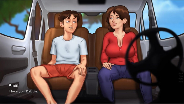 XXX Games Bunk: Saga estivale - gameplay - jeu de rôle - Debbie - sexe en voiture