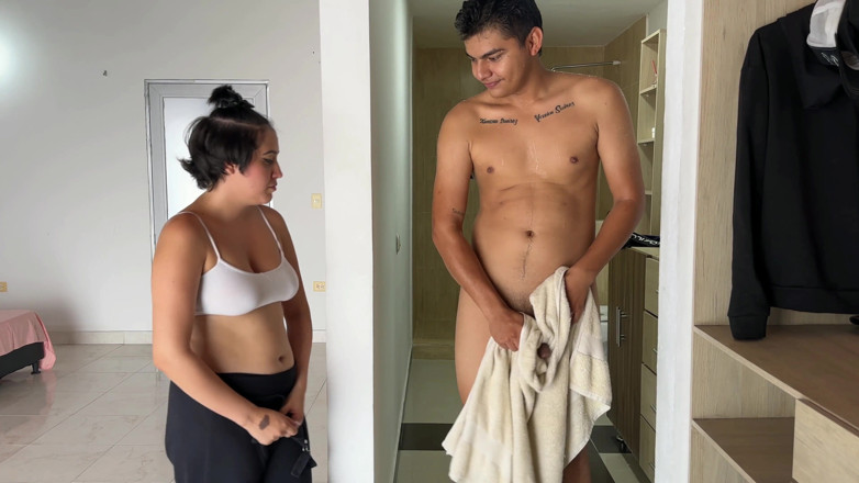 ManuelaAlvarez: I See My Horny Stepbrother Masturbating and I Get Hot...
