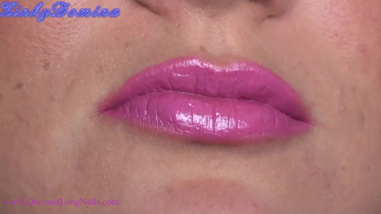 KinkyDomina: Hot pink lips JOI