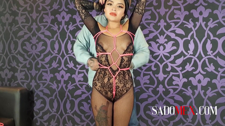 Sadomex: Bondage bondage session with the young Barbara Mont