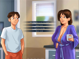 Cartoon Play: Summertime saga deel 92 - twee hete milfs met grote borsten in...
