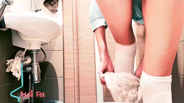 Axell Fox: Sperm Drain #2. Special Version. Blonde MILF Bitch Drains Cum Down...