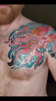 My Octopus Tattoo Is Finished! I Love It!