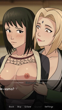Naruto: Kunoichi Trainer - Big Ass MILFs Shizune i Tsuande Have a Threesome. Gorące obciąganie i pieska cipki creampies