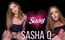 Sasha Q: Извержение спермы у сисси