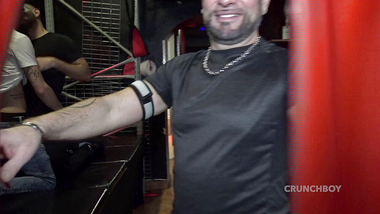 Bare domination in backroom with fetish boys: Oscar Ivan surový ošukaný Bonybabyronem