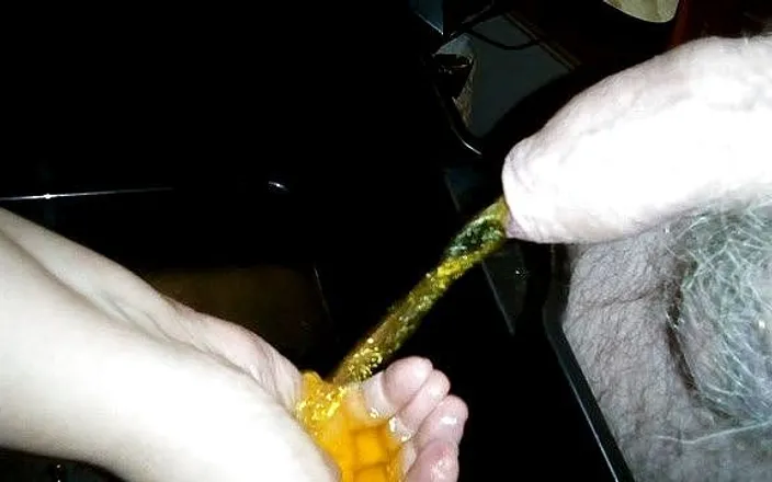 Sex hub couple: Jen is washing her hand in John's piss