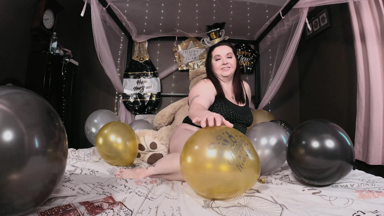 SexyNEBBW: Sexy bbw-ballon knijpt nieuwjaar