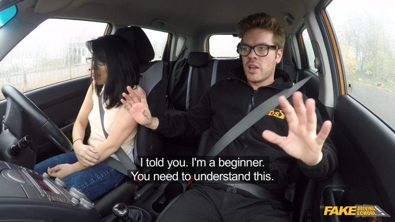 Fake Driving School: Fake Driving College - Fake Driving College Instructor Facefucks a Pretty...