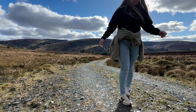 Emma Voyeur: Emergency While Walking on the Public Trail but Had to...