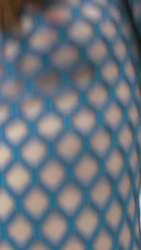 POV Fingering - Blonde in Blue Fishnets Gets Her Pussy Played with
