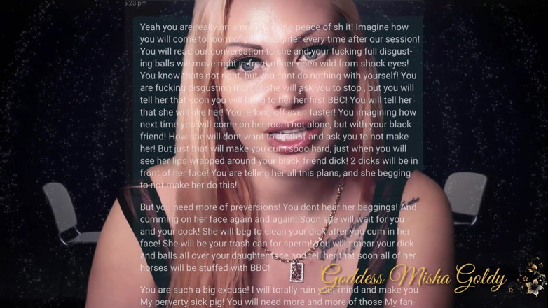 Goddess Misha Goldy: 진단 : 가장 역겨운 금기 변태! 2부