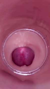 Inseminação feminina - câmera interna captura ejaculação masculina profunda