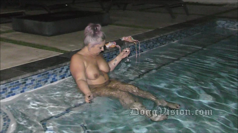 DoggVision: Mature Night Time Nude Swimming