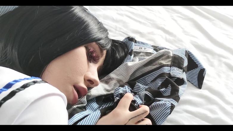 Peachgardens: Üvey erkek kardeşim hakkında fanteziler yaparken mastürbasyon yapıyor ve lastik...