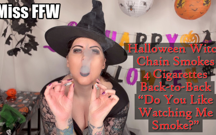 MissFFW: Halloween Witch Chain Smokes 4 Cigarettes Back to Back Do You...