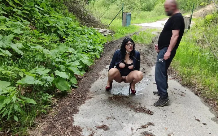 Toilet Mommy: Hot MILF, Big Tits in Bondage, Red Heels, Collar and...