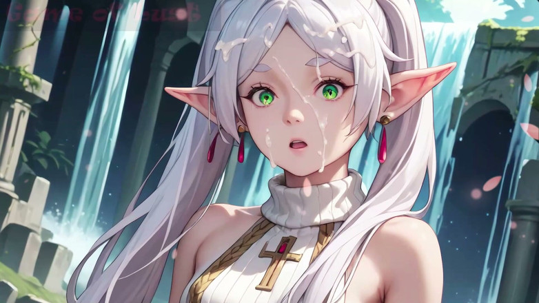 Game of Lust 3D: Gol Elvan Sorcerer Frieren тренує твій член
