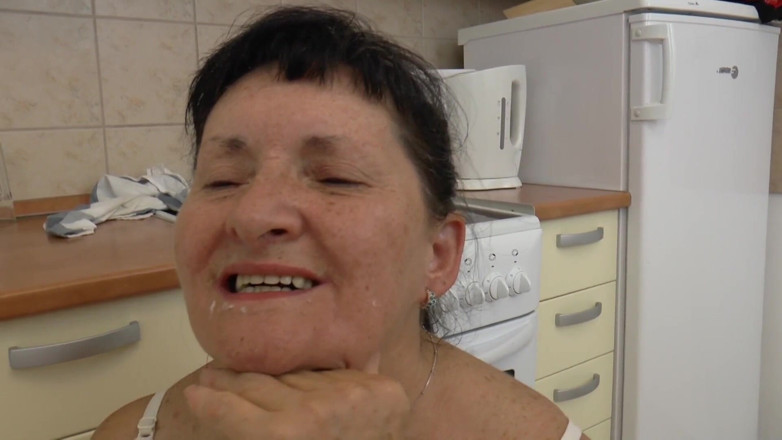 Mature Climax - 100% Mature Videos: Big and busty granny fucking in the kitchen
