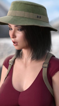 Avoir du mal - une futa sexy se fait sucer dans un gloryhole - gameplay X n° 8